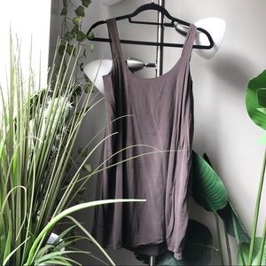 gary graham Taupe silk dress